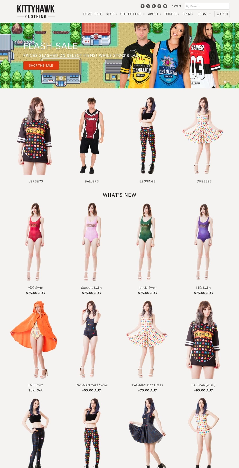 kittyhawkclothing.com shopify website screenshot