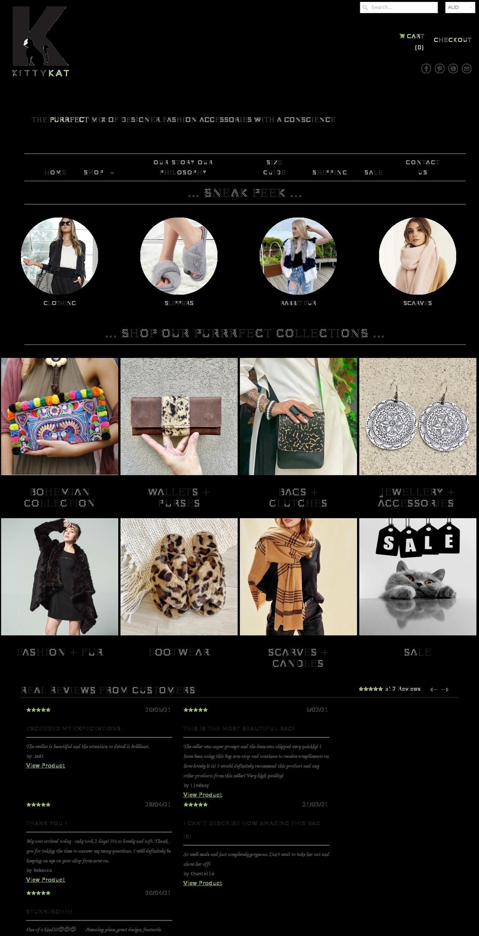 kittykat.com.au shopify website screenshot