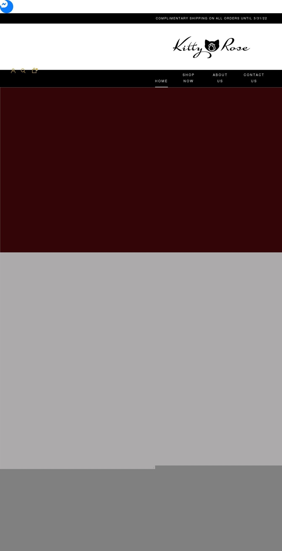 kittyroseflowers.com shopify website screenshot