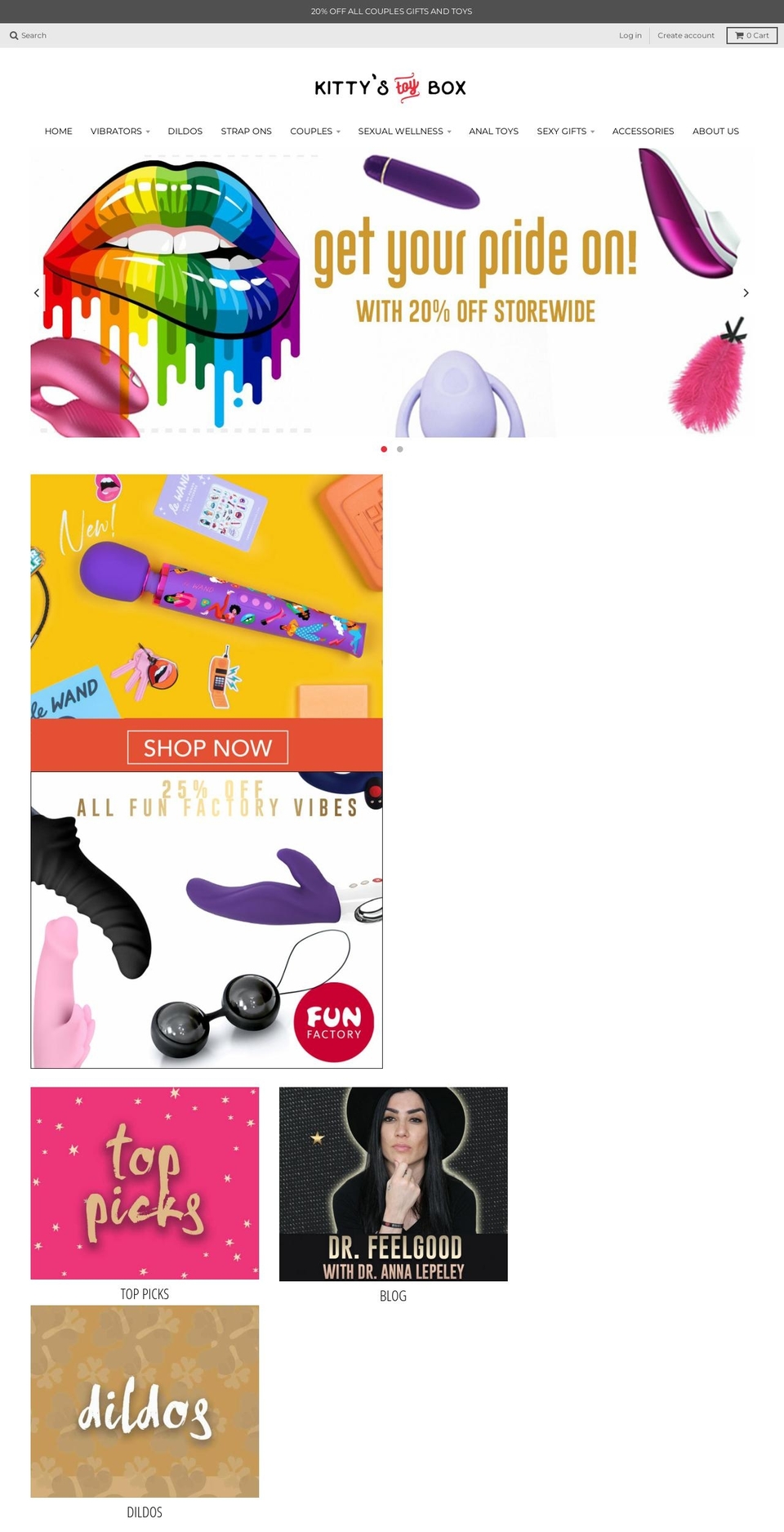 kittys-toy-box.myshopify.com — Shopify storefront screenshot