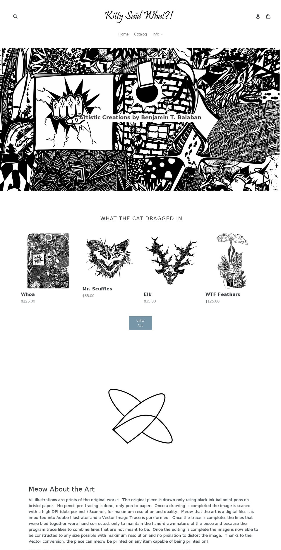 kittysaidwhat.com — Shopify storefront screenshot
