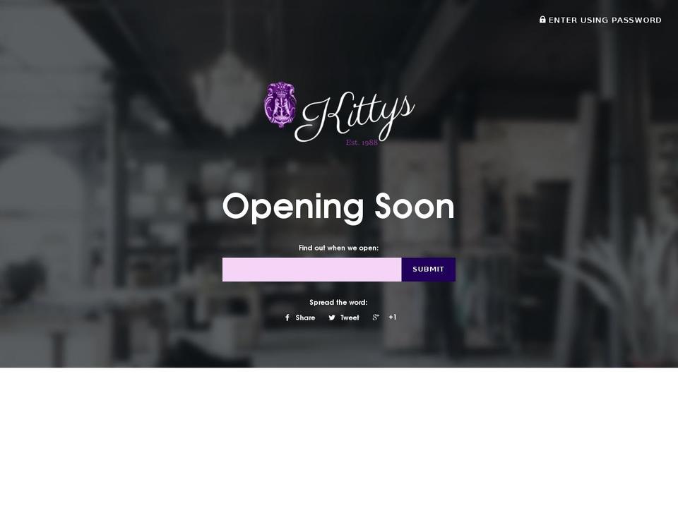 kittysantiquejewelry.com shopify website screenshot