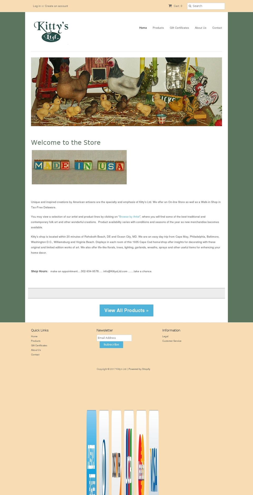 kittysltd.com shopify website screenshot