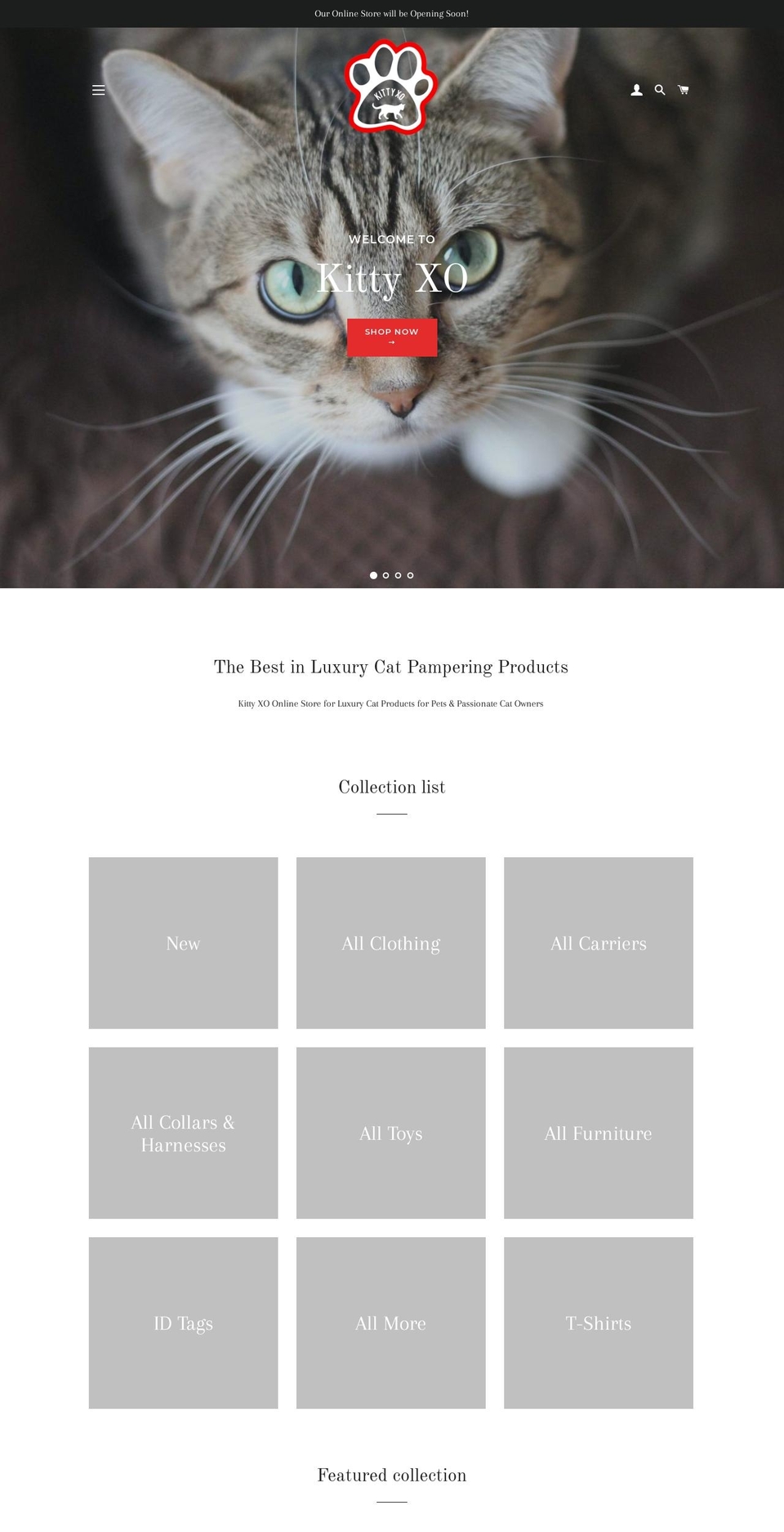 kittyxo.com — Shopify storefront screenshot