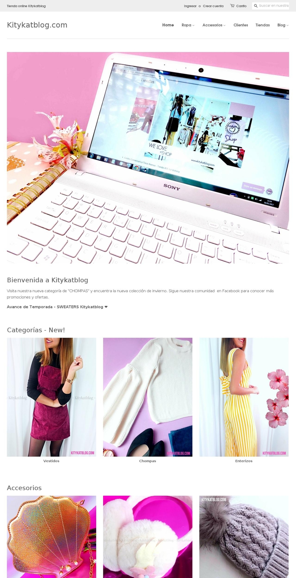 kitykatblog.com shopify website screenshot