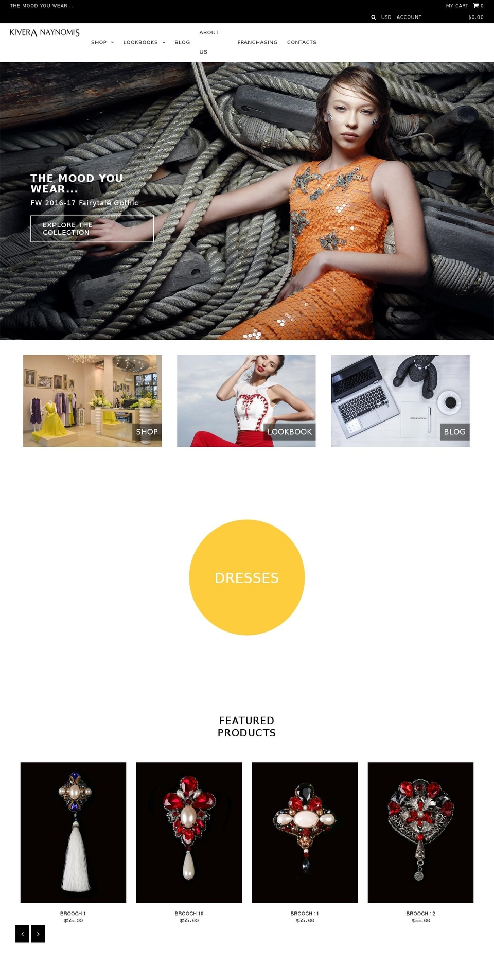 kiveranaynomis.com shopify website screenshot