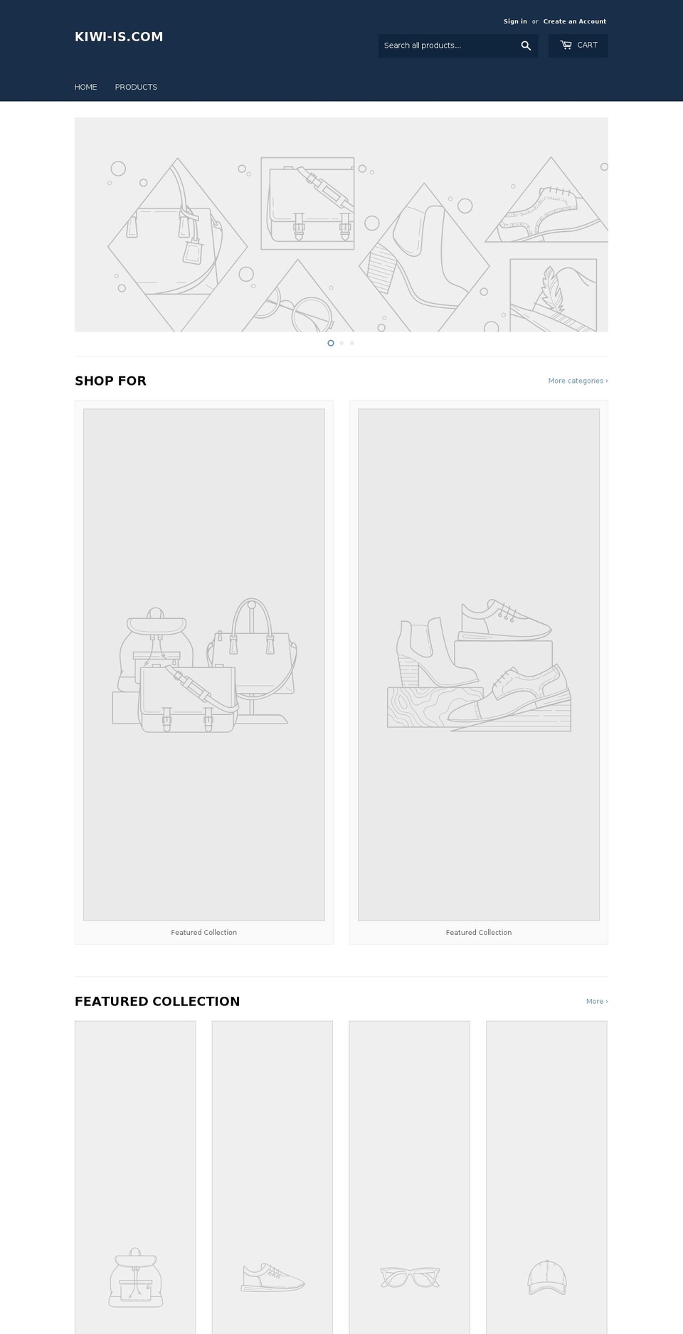 kiwi-is.com — Shopify storefront screenshot