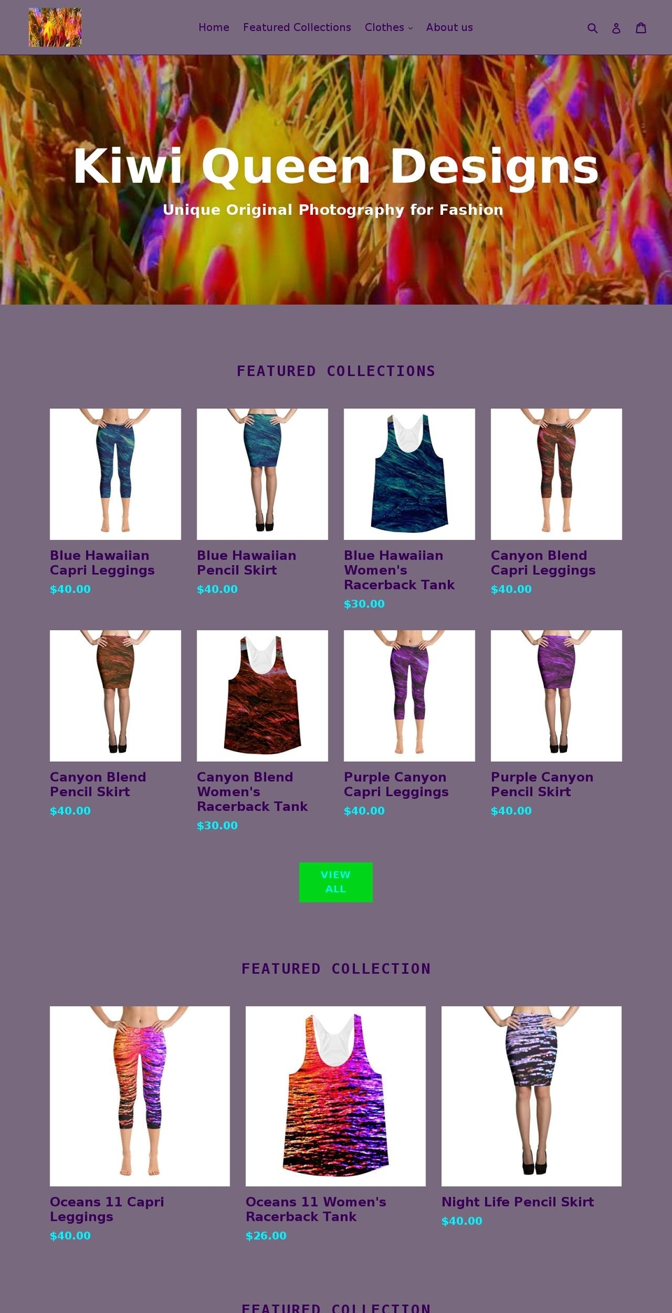 kiwi-queen-designs.com — Shopify storefront screenshot