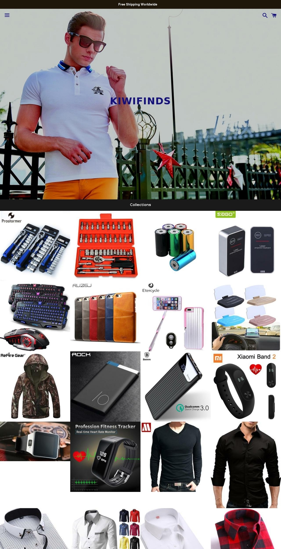 kiwifinds.com — Shopify storefront screenshot