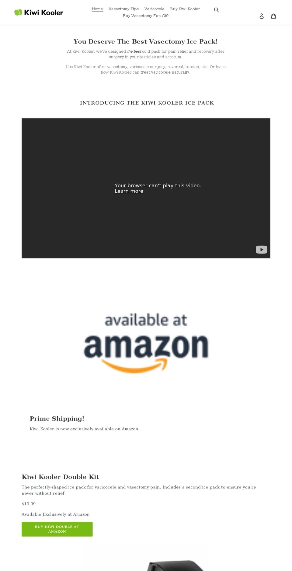 kiwikooler.com shopify website screenshot