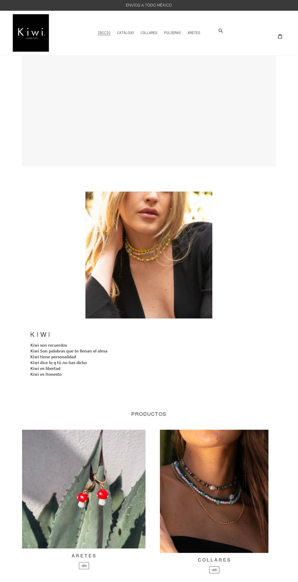 kiwishop.com.mx shopify website screenshot