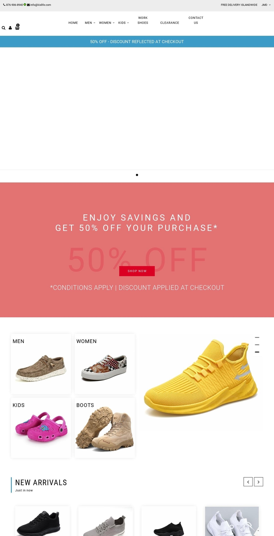 kixlife.com shopify website screenshot