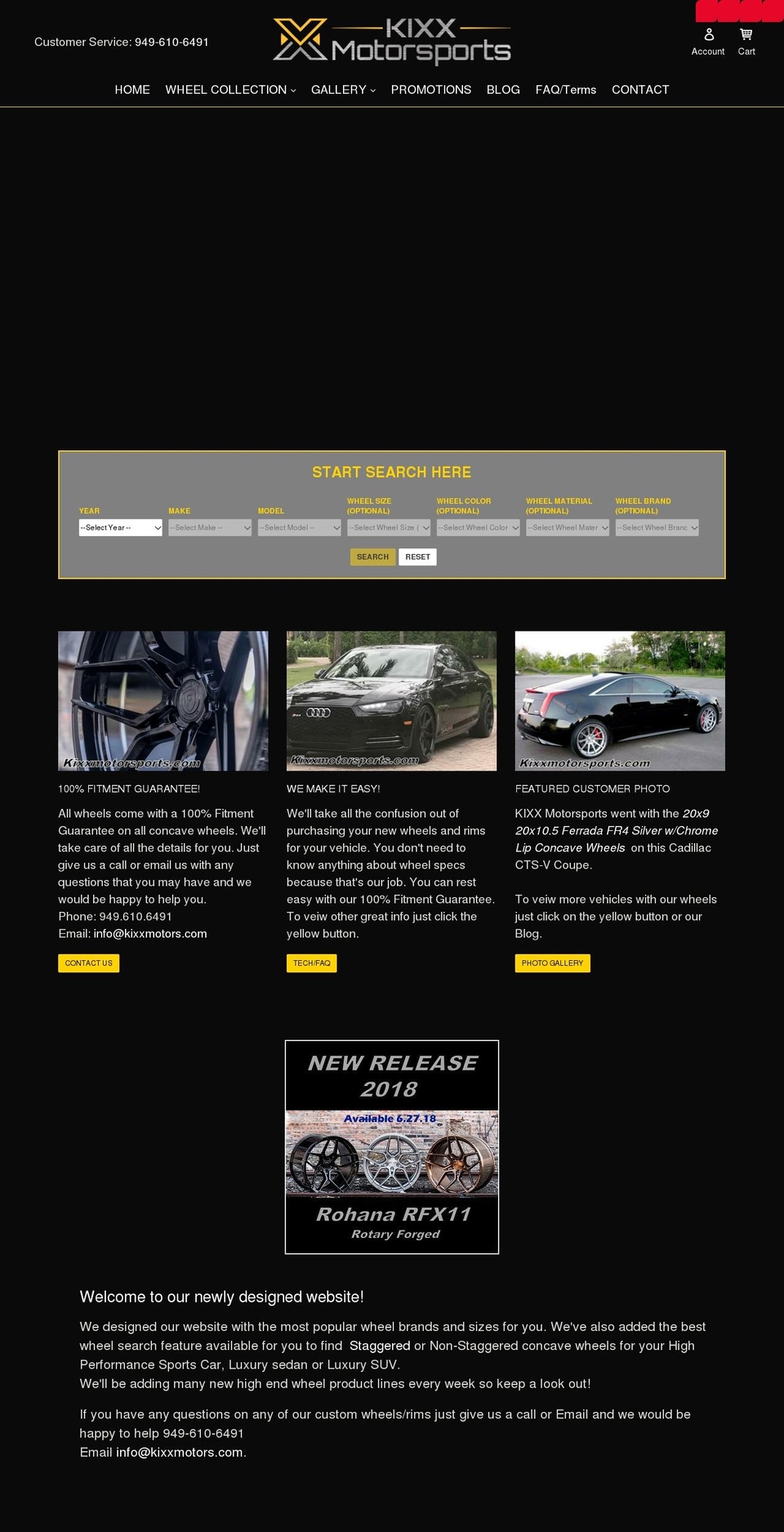 kixx motorsports Shopify theme site example kixmotors.com