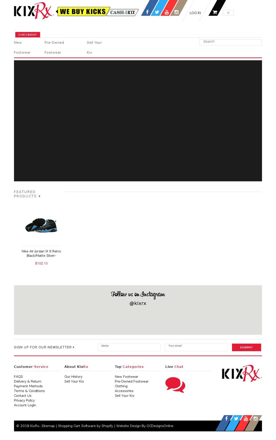 kixrx.com shopify website screenshot