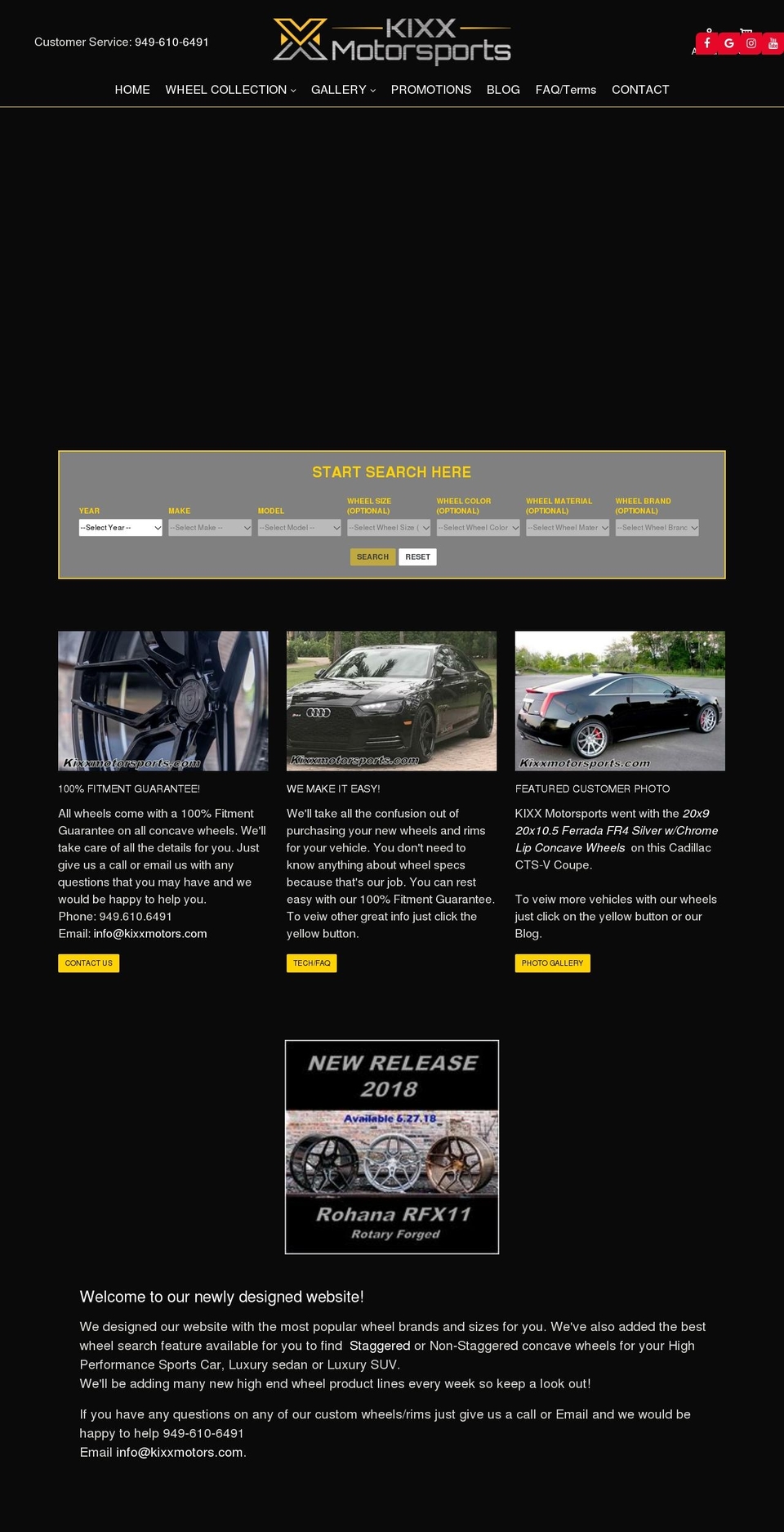 Sports Shopify theme site example kixxmotorsports.com