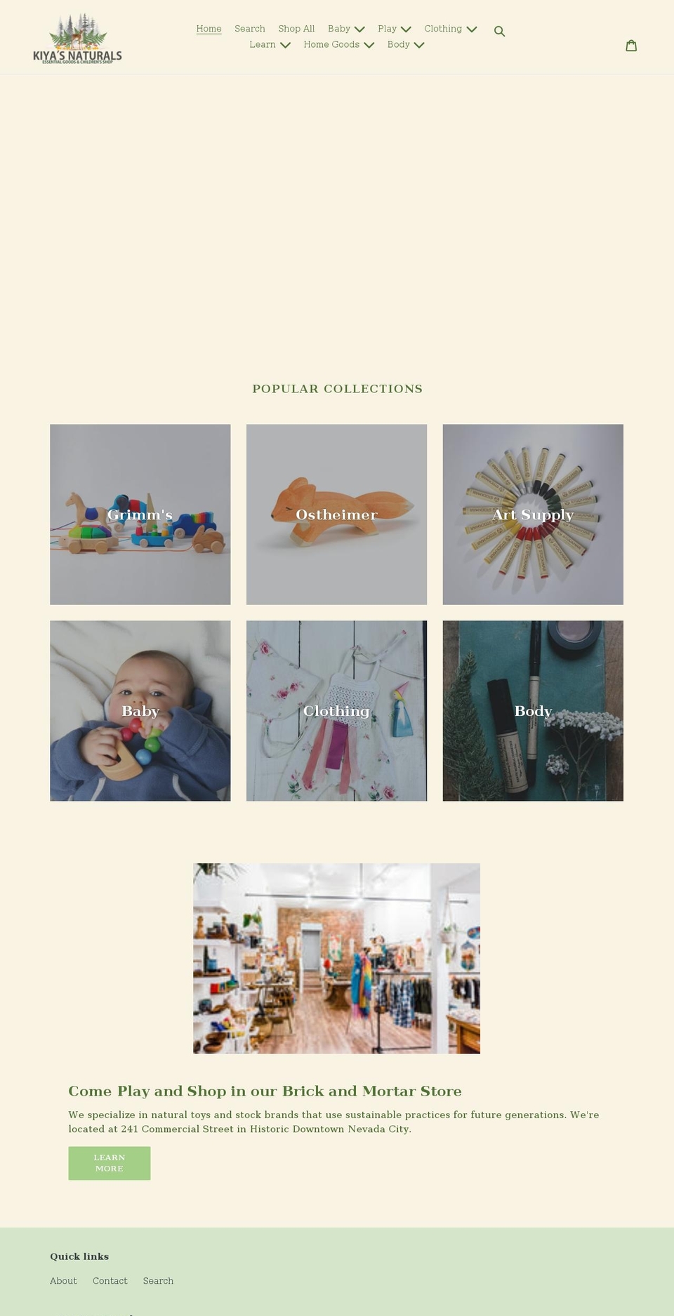 kiyasnaturals.com shopify website screenshot