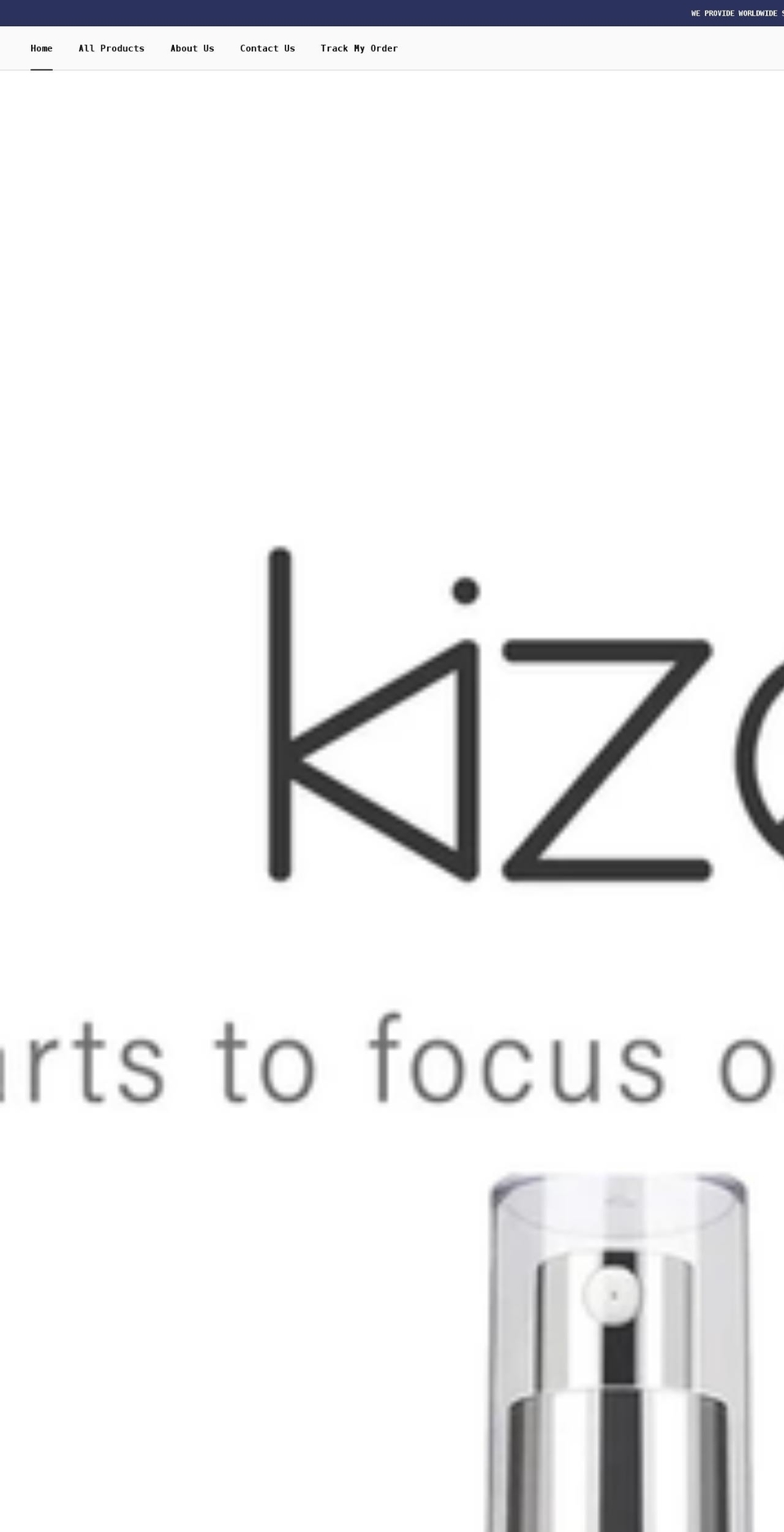 kizenka.com shopify website screenshot