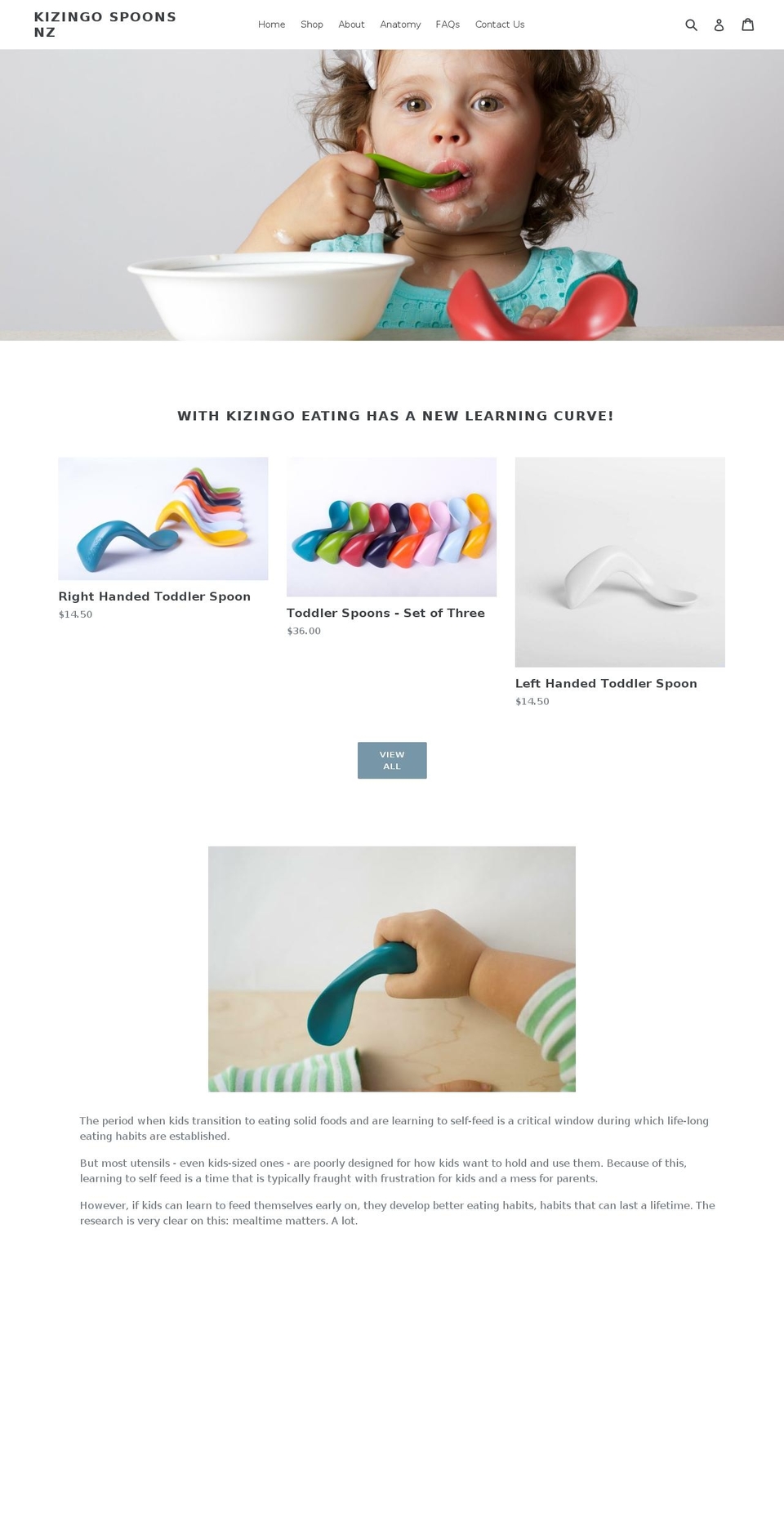 kizingonz.com — Shopify storefront screenshot