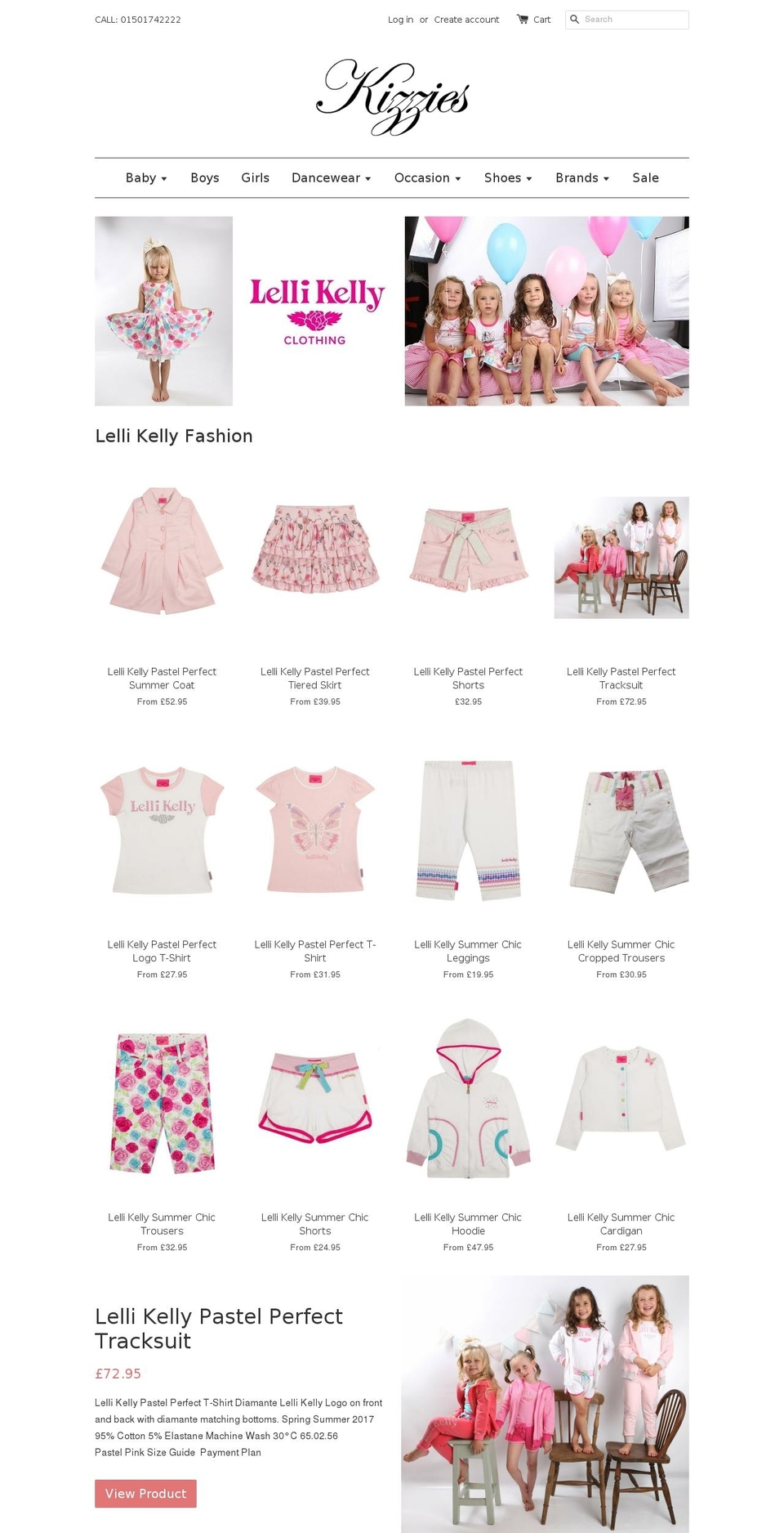 kizzies.com shopify website screenshot