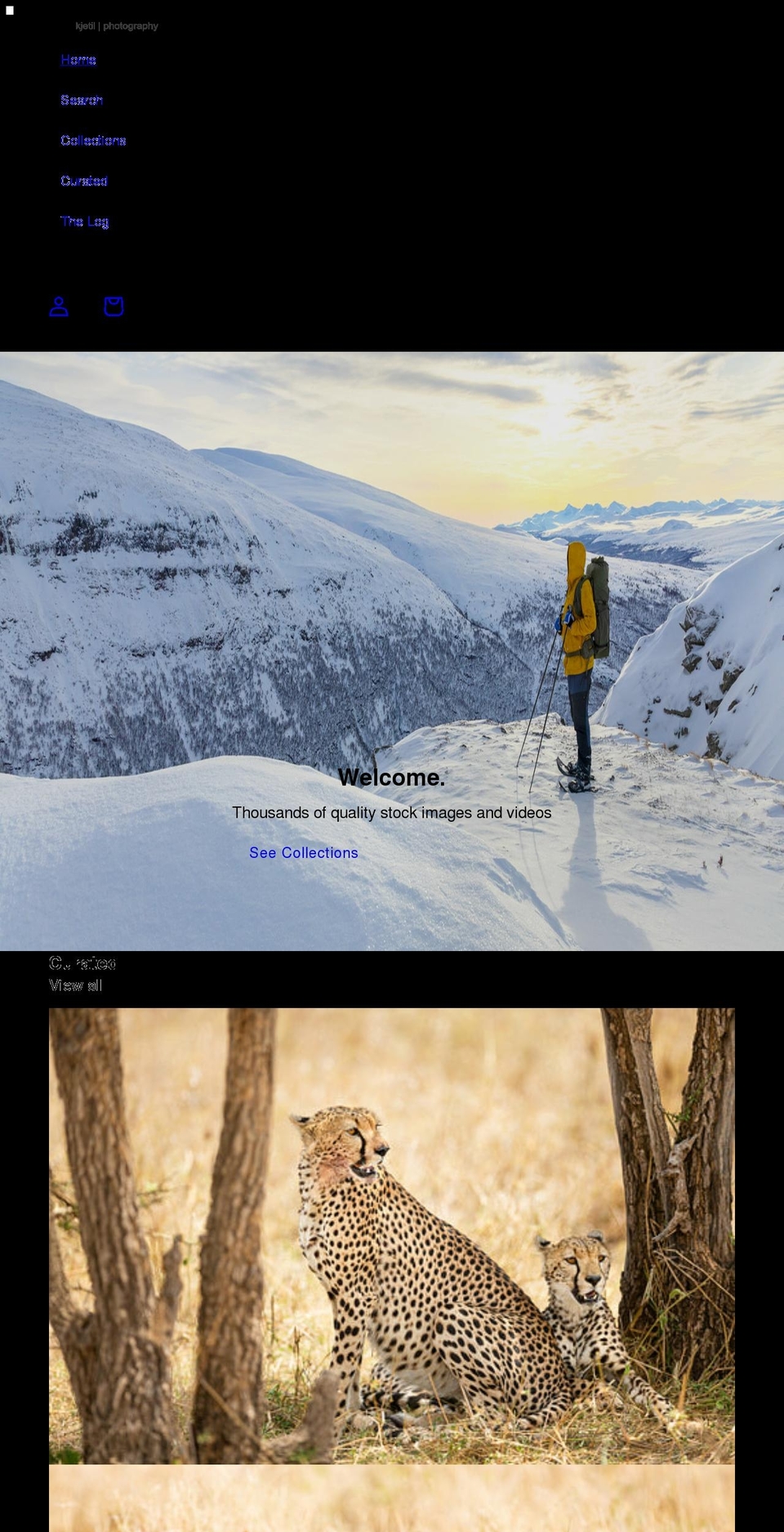 kjetilphotography.com shopify website screenshot