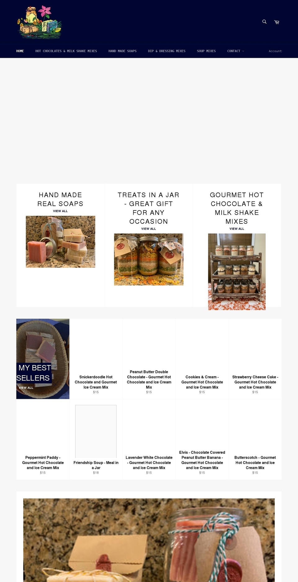 kjhomemade.com shopify website screenshot