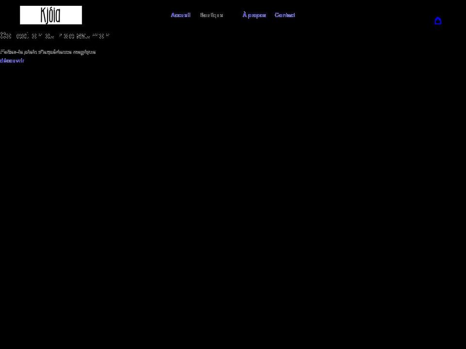 kjoia-shop.com shopify website screenshot