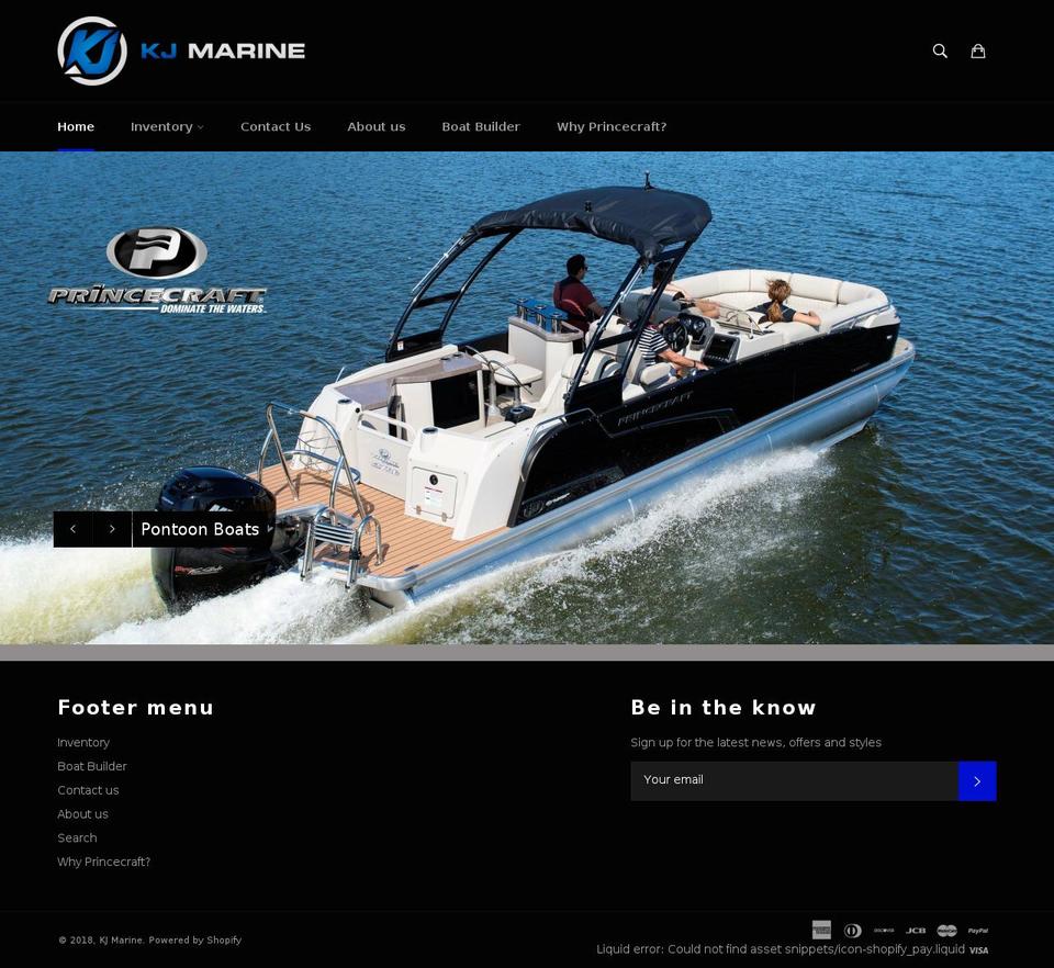 kjpowersports.com — Shopify storefront screenshot