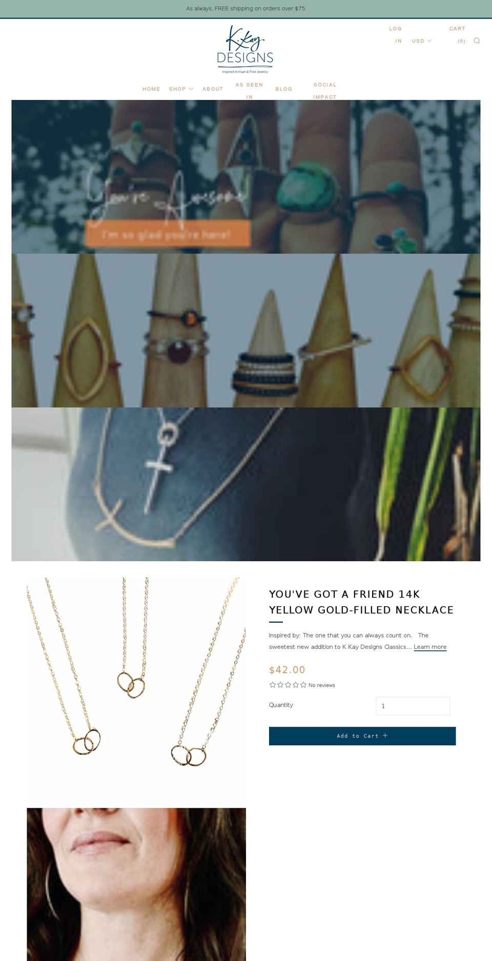 kkaydesigns.com shopify website screenshot