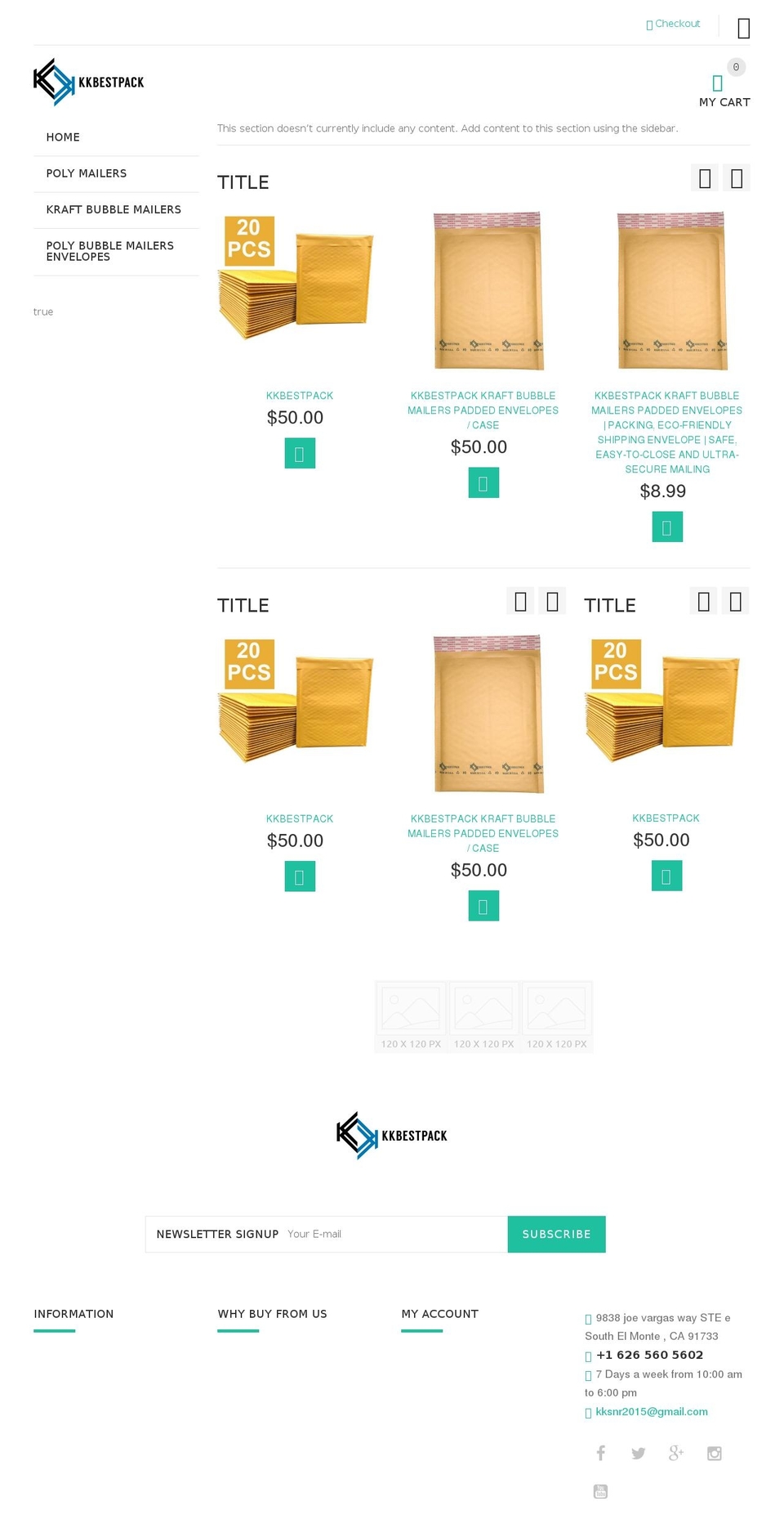 yourstore-v2-1-5 Shopify theme site example kkbestpack.com
