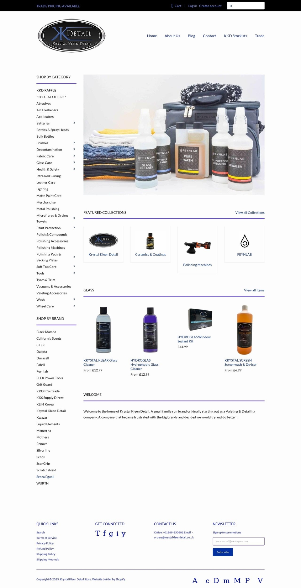 kkdstore.co.uk shopify website screenshot