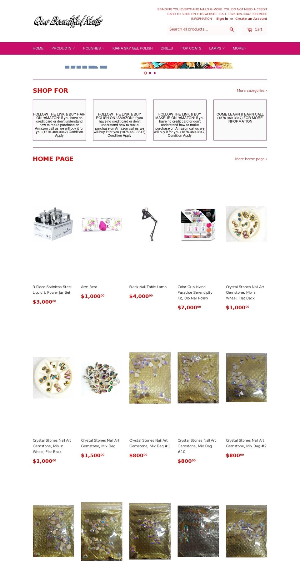 kknails.com — Shopify storefront screenshot