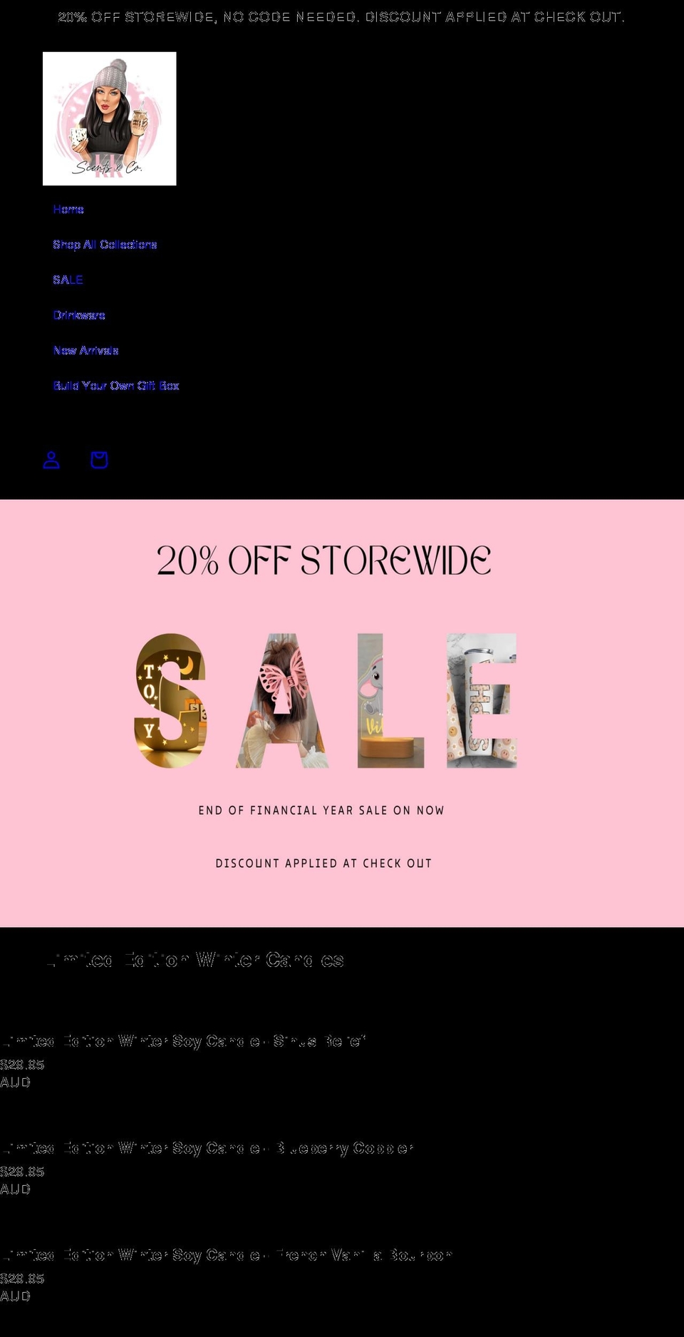 kkscentsandco.com.au shopify website screenshot