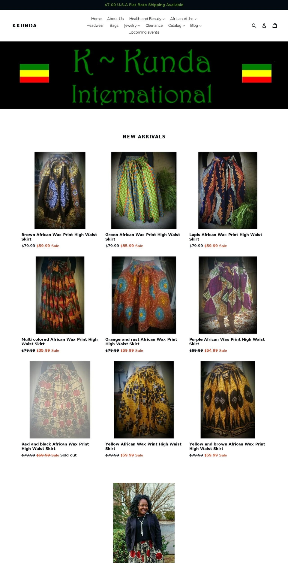 kkunda.com shopify website screenshot