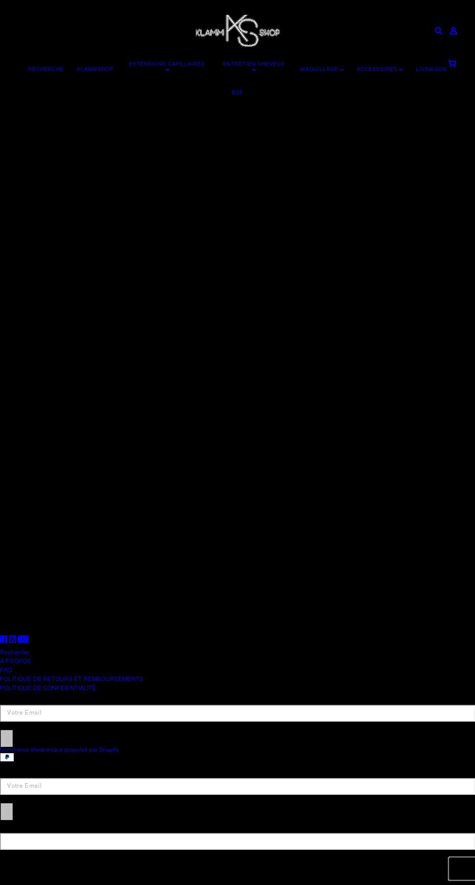klammshop.com — Shopify storefront screenshot