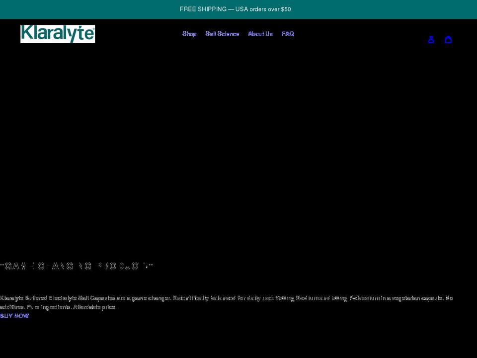 klaralyte.com shopify website screenshot