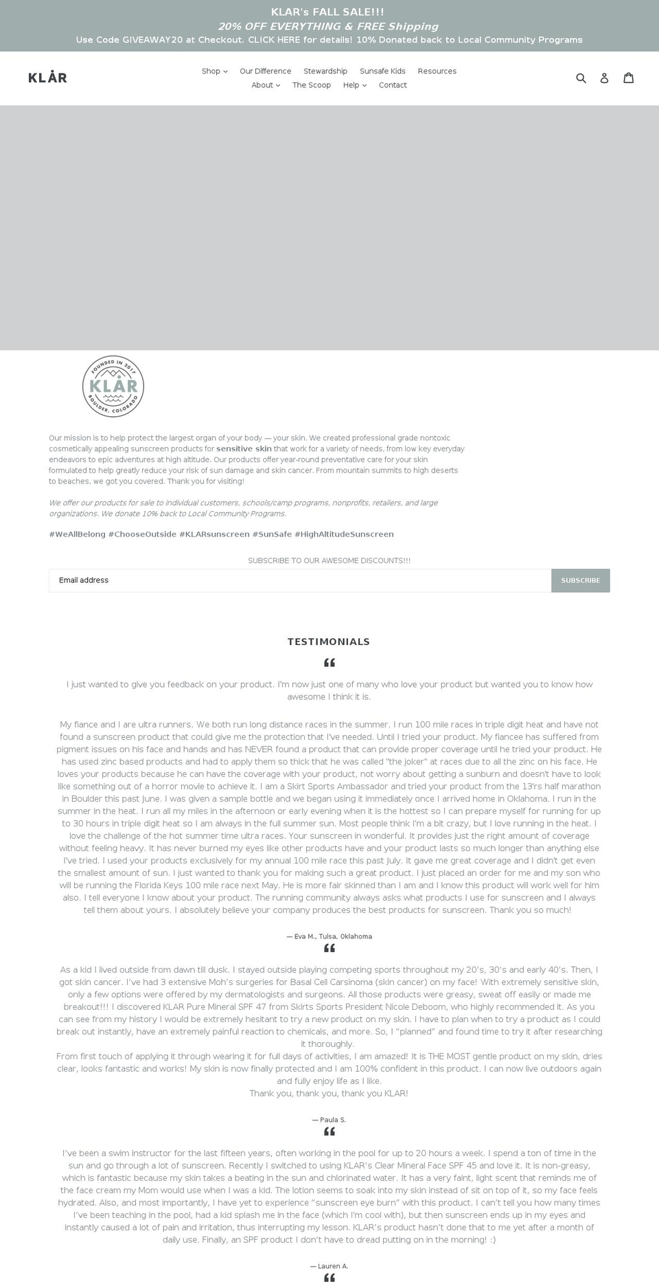 klarmedical.com — Shopify storefront screenshot
