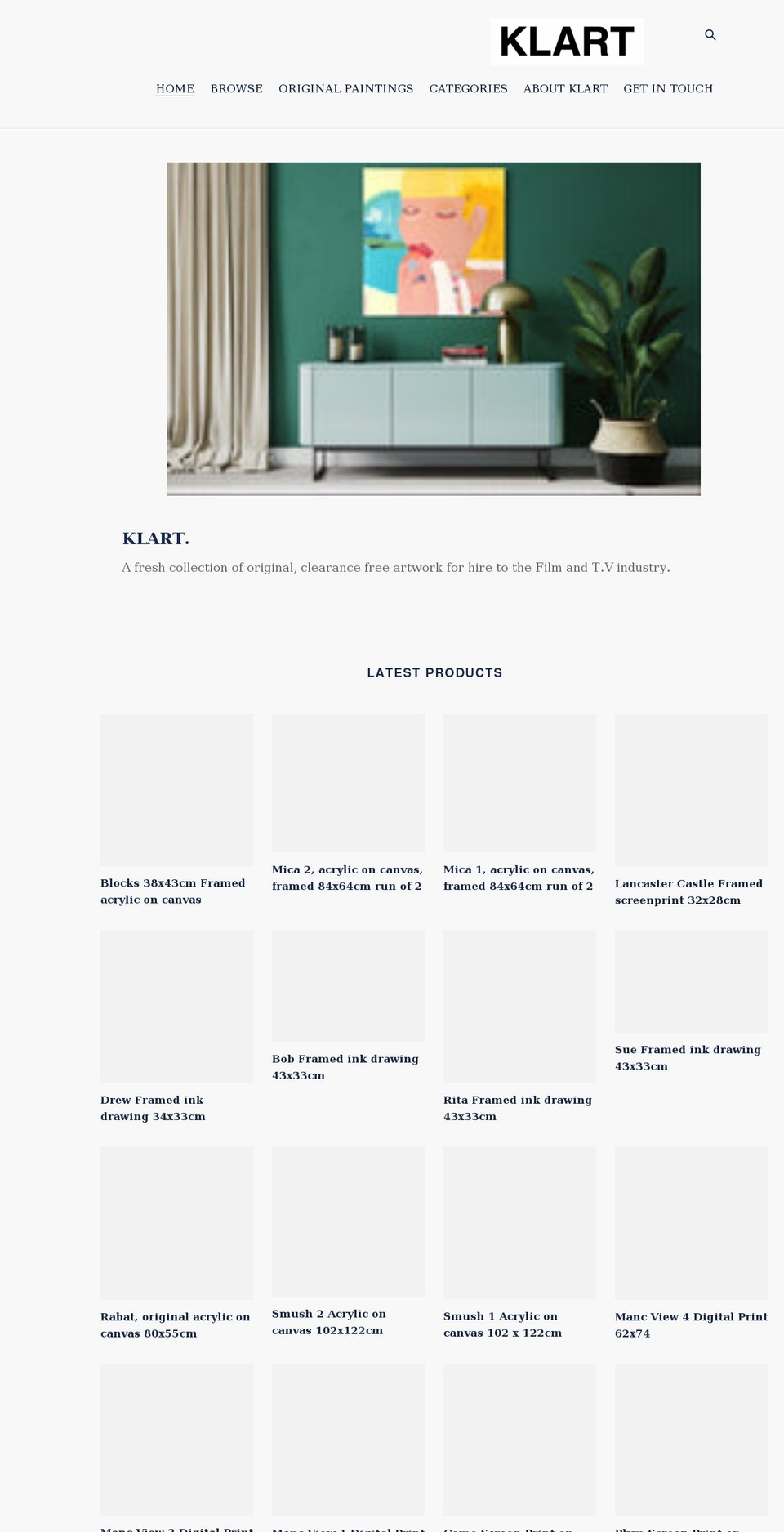 klarthire.co.uk shopify website screenshot