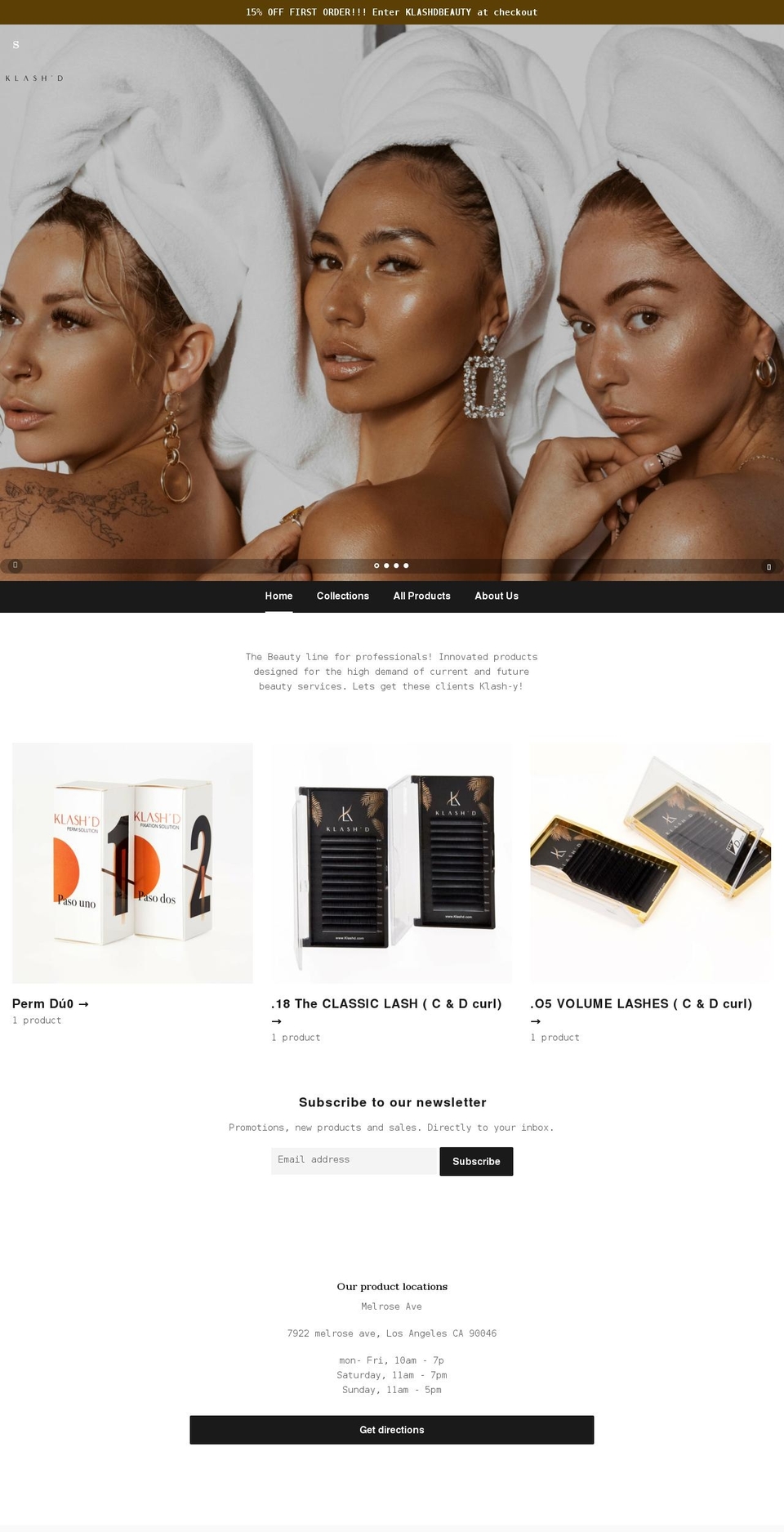 klashd.com shopify website screenshot