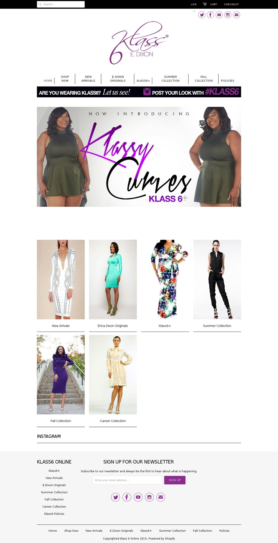 klass6.com shopify website screenshot