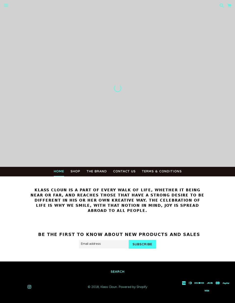 klasscloun.com shopify website screenshot