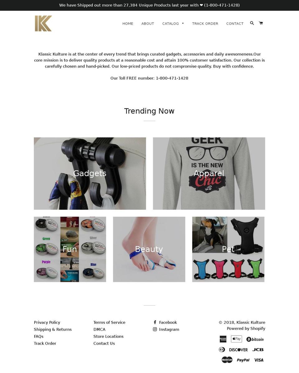 klassickulture.com shopify website screenshot