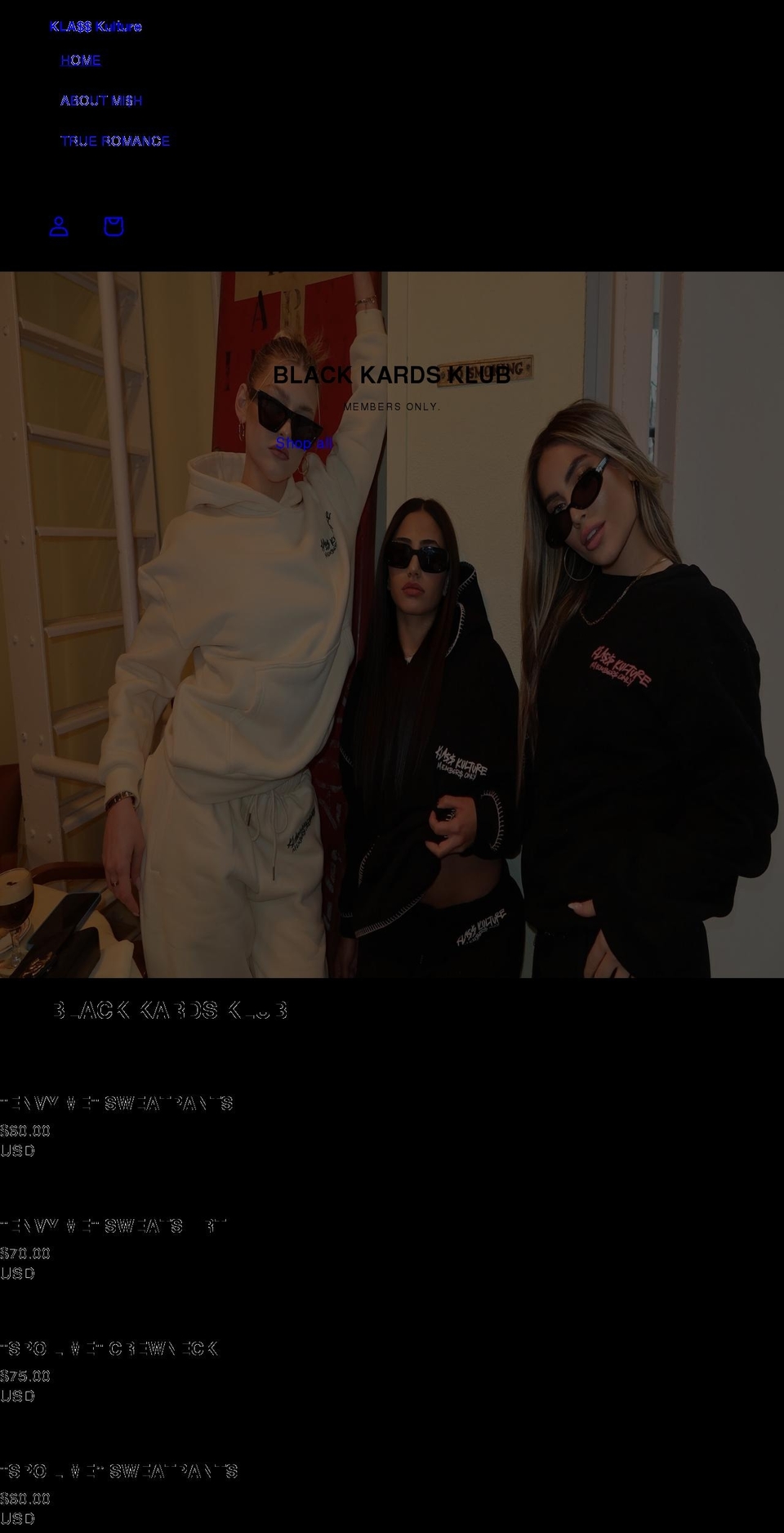 klasskulture.com shopify website screenshot