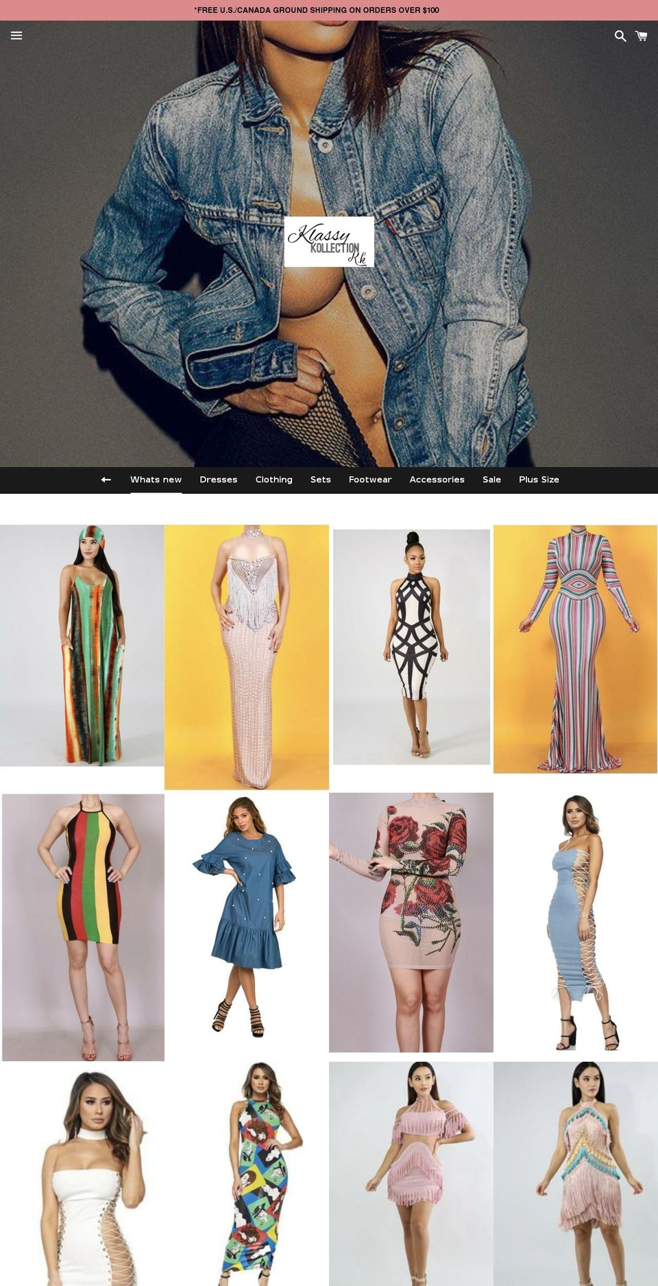 klassykollection.com — Shopify storefront screenshot
