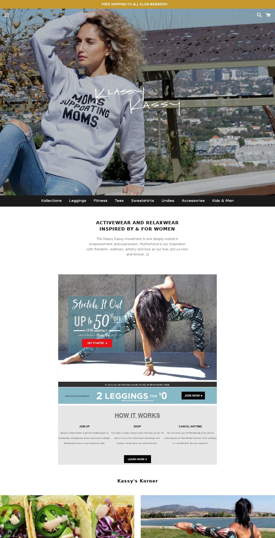 klassymen.com — Shopify storefront screenshot