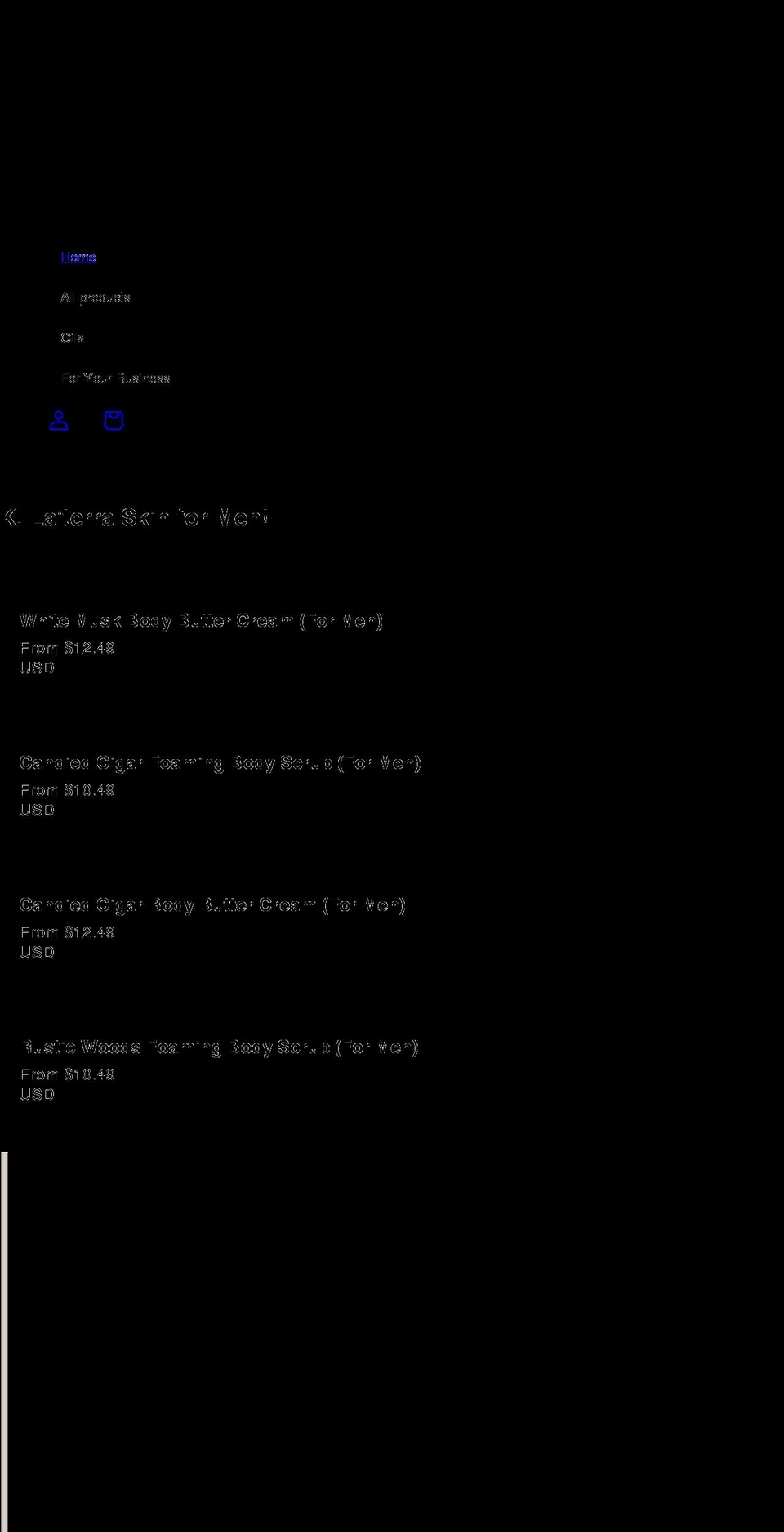 klaterrabeauty.com shopify website screenshot