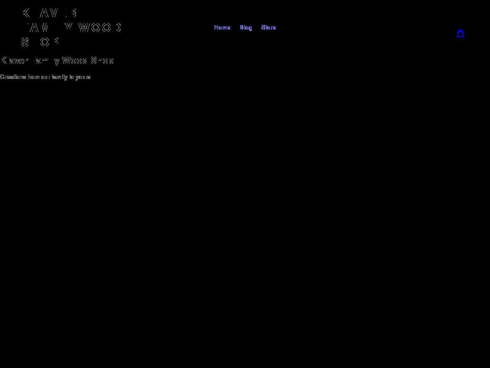 klaverfamilywoodshop.com shopify website screenshot