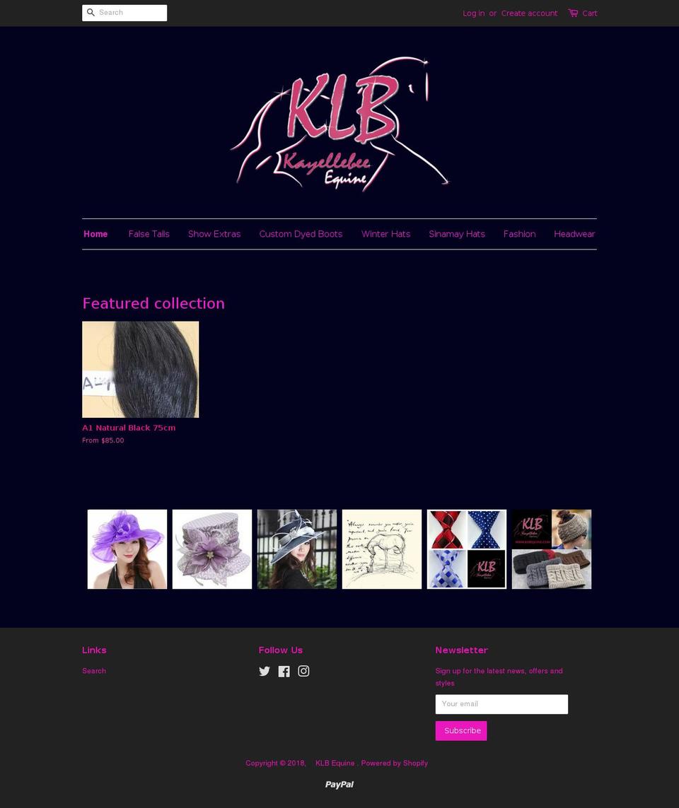 klbequine.com shopify website screenshot
