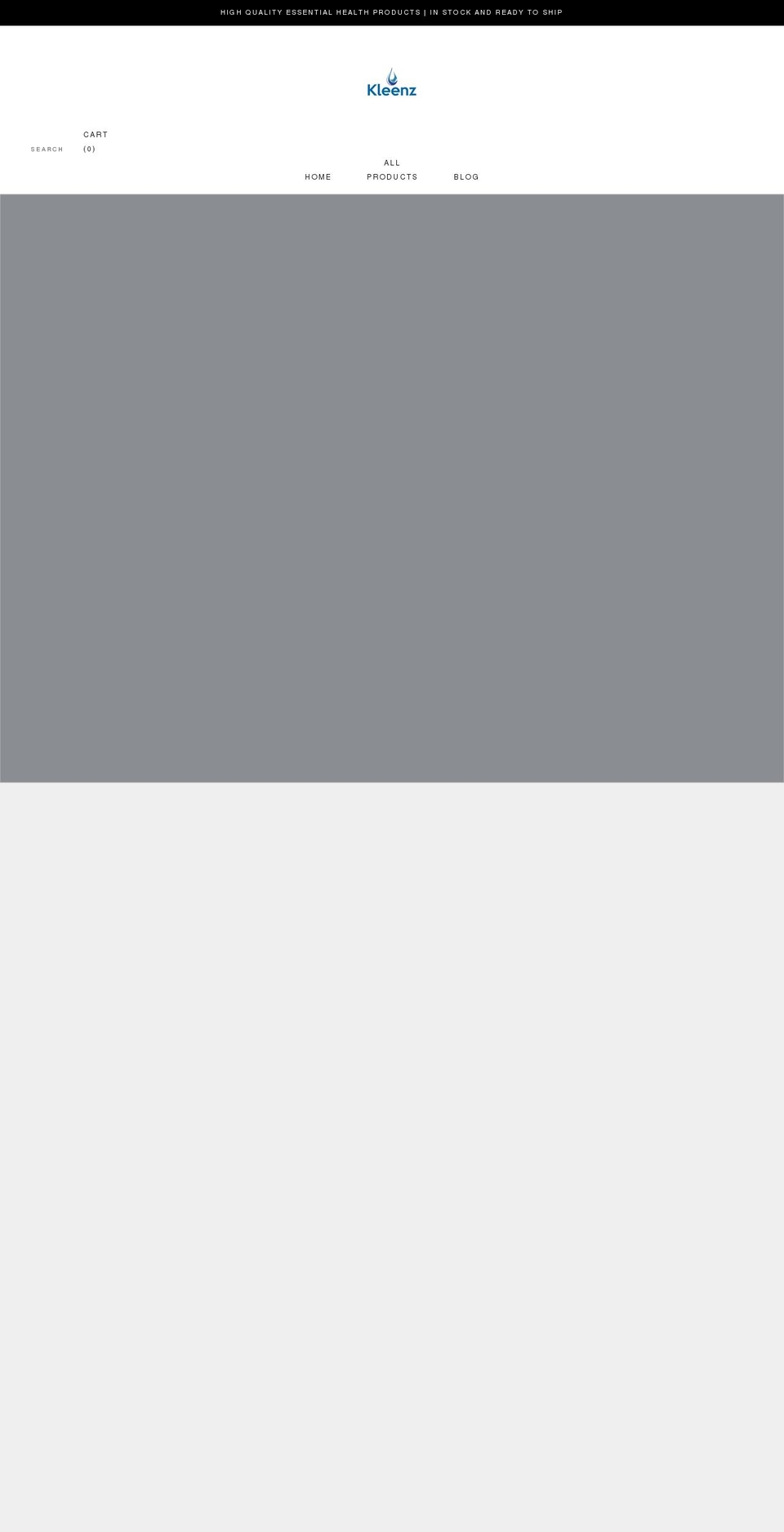 kleenz.com shopify website screenshot