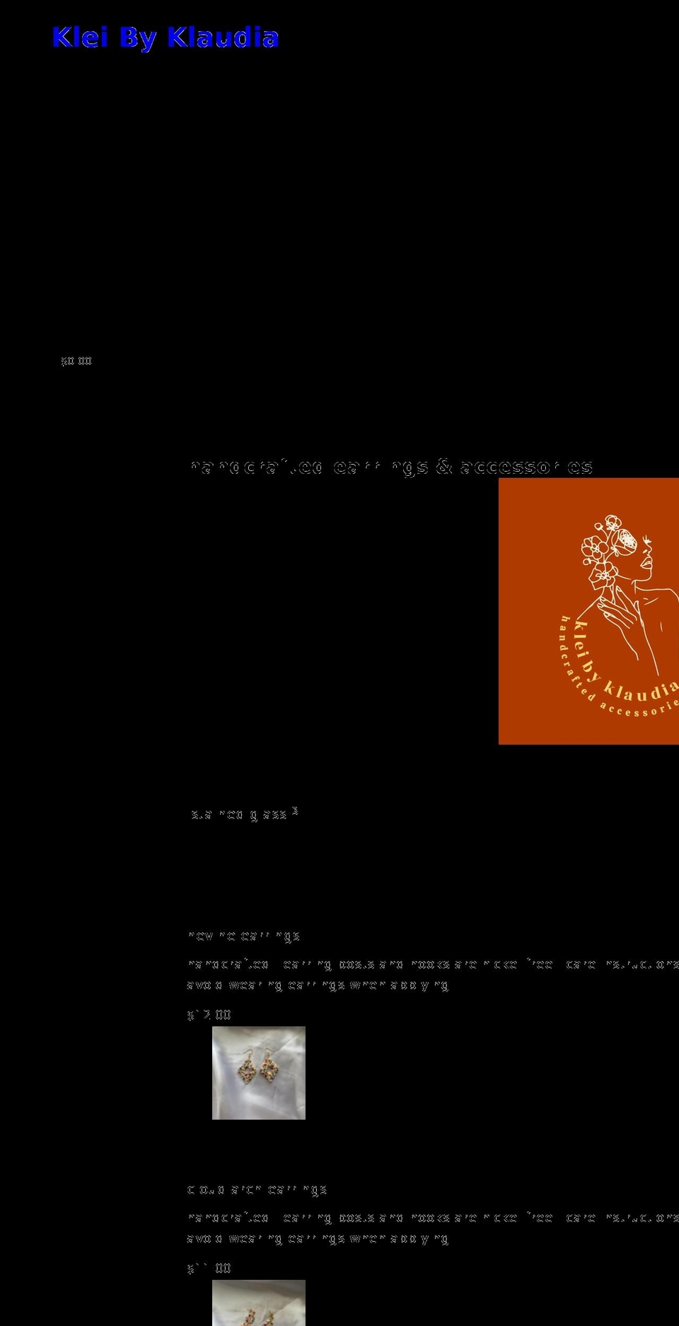 kleibyklaudia.com shopify website screenshot