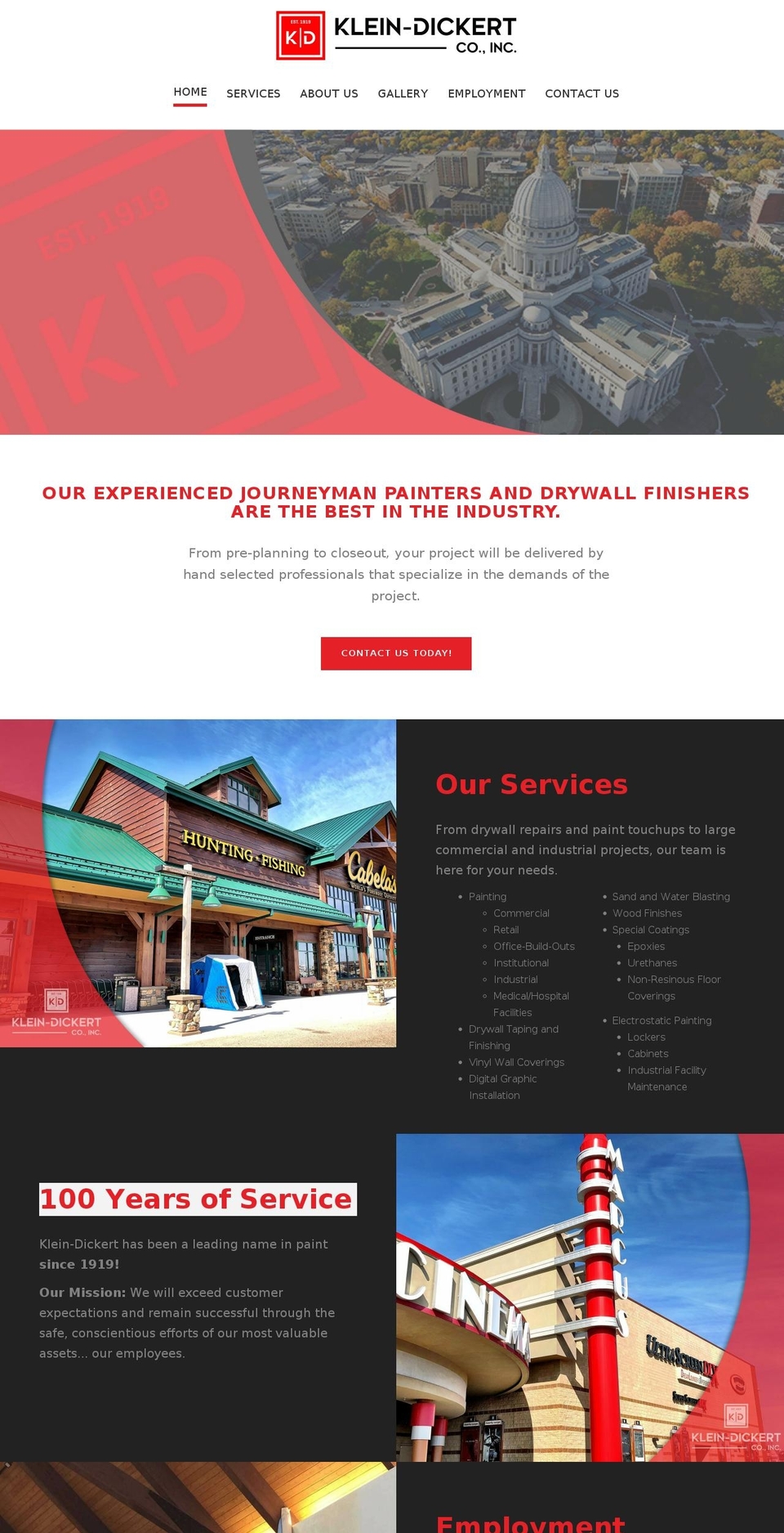 klein-dickert.com shopify website screenshot